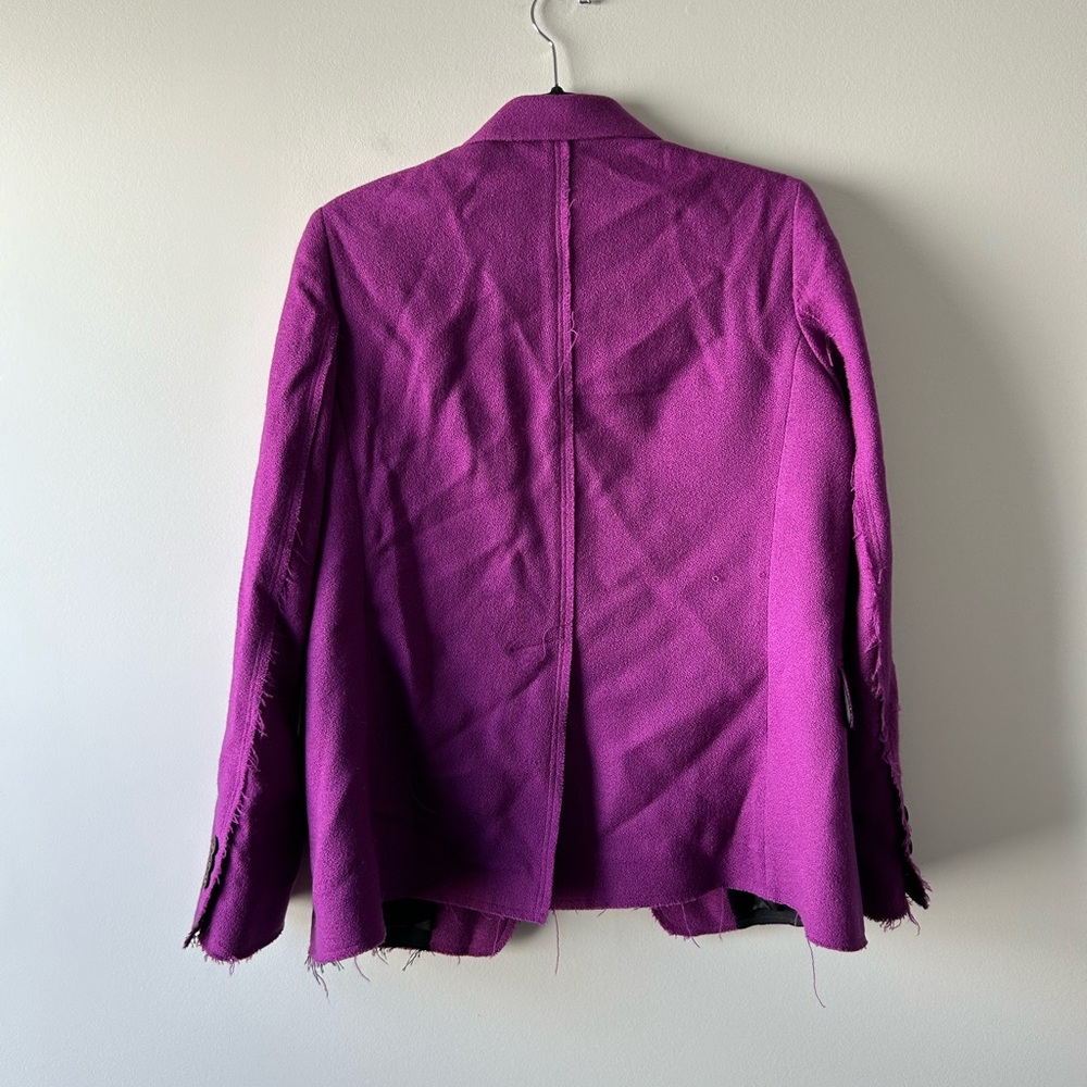 Golden Goose Deluxe Brand purple distressed blazer jacket SOLD AS IS - Picture 7 of 10